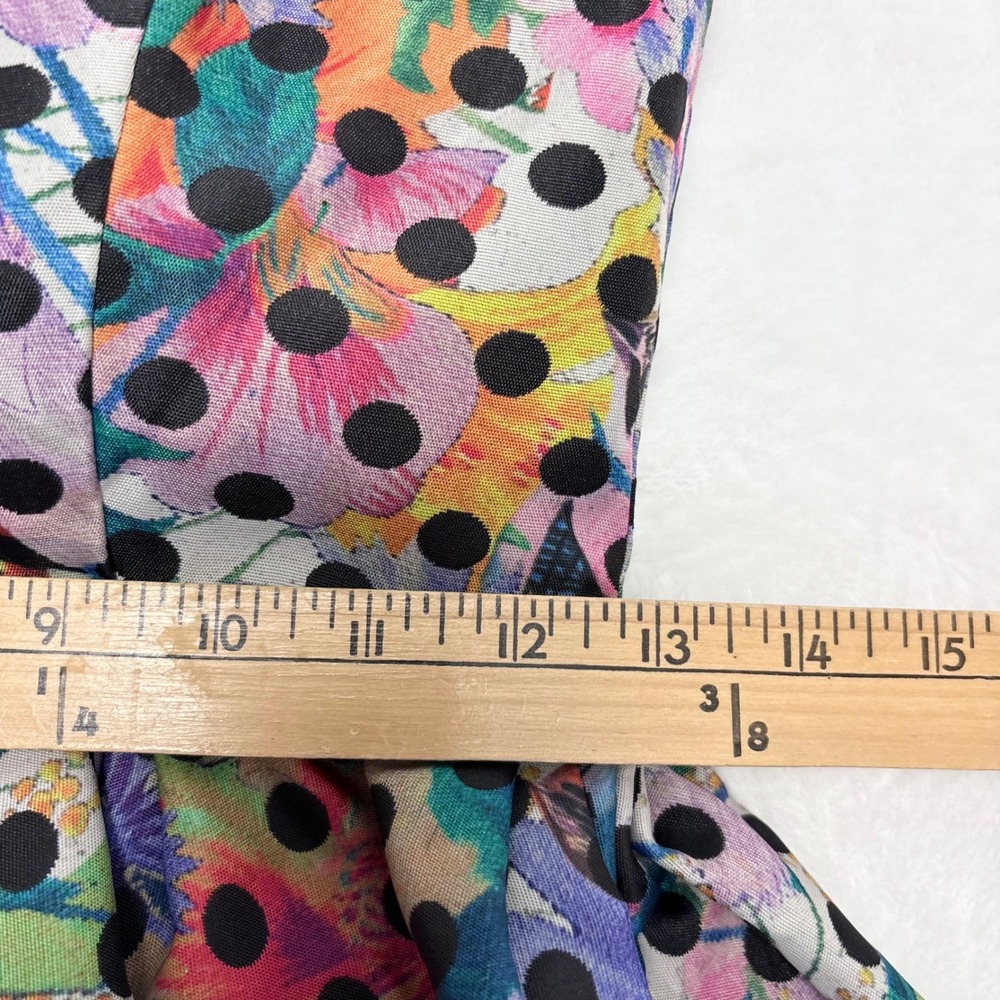 Corey Lynn Calter Silk Blend Floral Polka Dot Strapless Dress Size 2 Whimsigoth - Picture 5 of 15